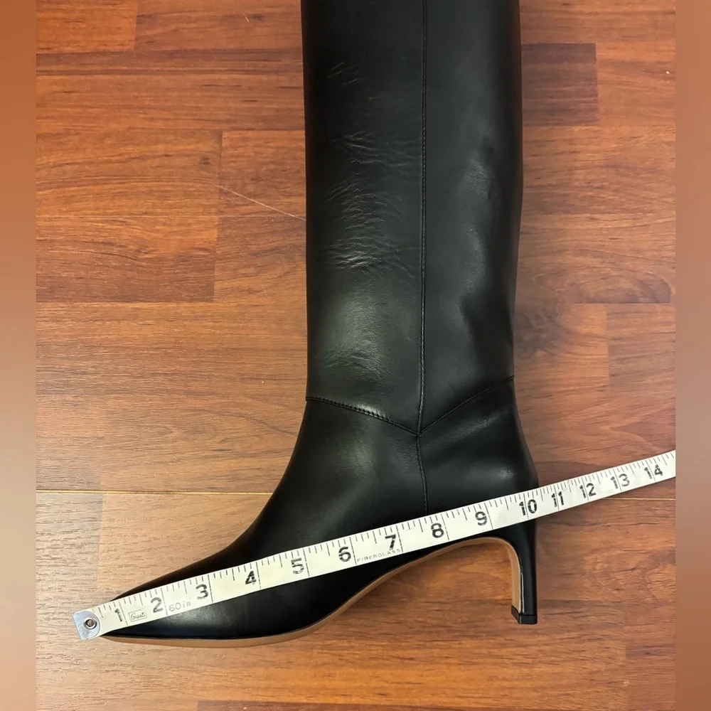 NEW Emerson Fry Lou Walking Boot Black Leather Knee High Sz 39/Works for Sz 38 - Picture 5 of 6